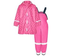 Playshoes Regen-Set Regenlatzhose Combinaison de Pluie, Cœurs uni, 98 (Lot de 2) Mixte Enfant