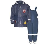 Playshoes Regen-Set Regenlatzhose Combinaison de Pluie, Pompiers, 80 (Lot de 2) Mixte Enfant