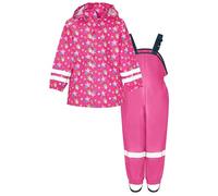 Playshoes Regen-Set Sterne Allover Manteau, Rose, 128 Fille
