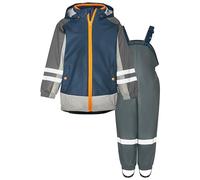 Playshoes Regenanzug Combinaison de Pluie, 3 en 1 Gris Marine, 86 (Lot de 2) Mixte Enfant