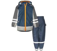 Playshoes Regenanzug Combinaison de Pluie, Ceinture Marine 3 en 1, 104 (Lot de 2) Mixte Enfant