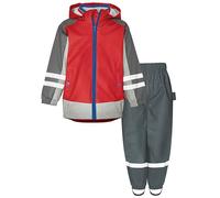 Playshoes Regenanzug Combinaison de Pluie, Ceinture Rouge 3 en 1, 92 (Lot de 2) Mixte Enfant
