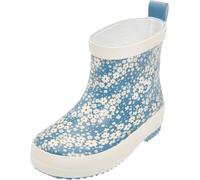 Playshoes Garçon Unisex Kinder Regenstiefel Botte de Pluie, Petrol Blumen, 26 EU