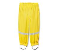 Playshoes Salopette de Pluie Unisexe pour Enfant avec Doublure Polaire Coupe-Vent et imperméable, Pantalon Jaune, 104
