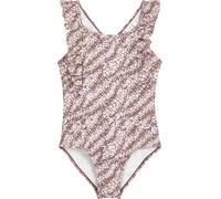 Playshoes Schwimmanzug Maillot de Bain Une pièce, Fleurs Violettes, 74-80 Fille