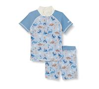 Playshoes Schwimmshirt Badeshorts Ensemble de Maillot de Bain, Dino Allover, 98/104 Enfant Unisexe