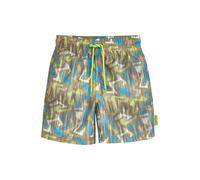 PLAYSHOES Shorts de bain bleu / olive / vert fluo / blanc, Taille 122-128