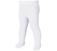 Playshoes Strumpfhose uni Collants, Blanc (Weiß 1), FR: 5 Ans (Taille Fabricant: 110/116) Fille
