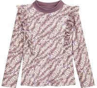 Playshoes T-Shirt à Manches Longues Rash-Guard pour Fille, Manches Longues - Fleurs Violettes, 110-116
