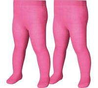 Playshoes Collants Cuisses, Paquet Double Rose, 122/128 Mixte Enfant