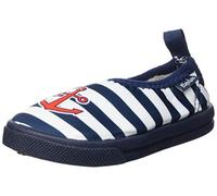 Playshoes UV-Schutz Aqua-Slipper Maritim, Chaussures de Sports Aquatiques Mixte Enfant, (Marine/Weiß 171), 22/23 EU
