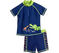 Playshoes UV-Schutz Bade-Set Krokodil Boxer, Bleu (Marine 11), 74 (Taille fabricant: 74/80) Bébé garçon