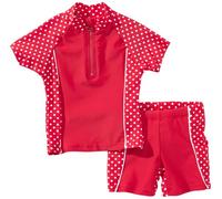 Playshoes UV-Schutz Bade-Set Punkte T-shirt Mixte enfant Rouge (8 rot ) 86/92