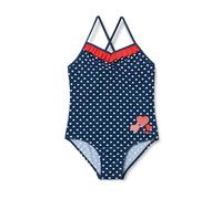 Playshoes UV-Schutz Badeanzug Herzchen Maillot Une pièce, Bleu (Marine 11), 122/128 Fille