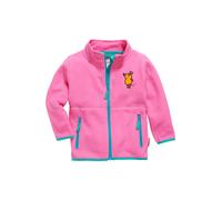 PLAYSHOES Veste en polaire 'DIE MAUS' bleu ciel / marron / orange clair / rose, Taille 98