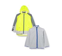 Playshoes Veste Fonctionnelle imperméable 3 en 1 Blouson de Pluie, Jaune Fluo, 140 Mixte Enfant