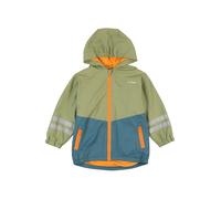 PLAYSHOES Veste fonctionnelle pétrole / vert pastel / orange / argent, Taille 86