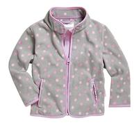 Playshoes Veste polaire à pois unisexe pour enfant, gris, 128, Points gris