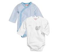 Playshoes Wickel-body Wal 2er Pack Ensemble de sous-vêtement pour bébés et bambins Mixte enfant Bleu 17 50