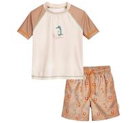 Playshoes Zweiteiler Ensemble de Maillot dermoprotecteur, Animaux Sauvages, 110-116 Garçon