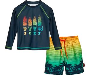 Playshoes Zweiteiler Lang Maillot de Bain, Ensemble de Surf à Manches Longues, 110-116 Garçon