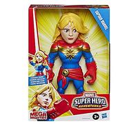 Playskool Heroes Marvel Super Hero Adventures Mega Mighties - Figurine Captain Marvel - 25 cm - Jouet enfants
