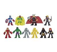 Playskool Marvel Heroes Super Hero Adventures Ultimate Set de 10 Figurines d'action de Collection de 6,3 cm, Jouets pour Enfants à partir de 3 Ans (exclusivité Amazon)