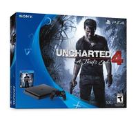 PlayStation 4 Slim 500Go - Noir + Uncharted 4 - Reconditionné
