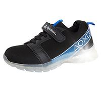 Playstation Chaussures de Sport Lumineuses pour garçons Sony pour Enfants Chaussures de Sport Clignotantes pour Joueurs, Noir, 29 EU
