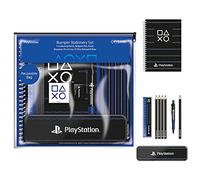 PlayStation Ensemble de papeterie avec 3 carnets, boîte à crayons, stylos, crayons, taille-crayon, gomme, règle, cordon et autocollants - Produit officiel