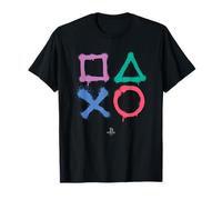 PlayStation Graffiti Shapes Retro Minimalist Video Game T-Shirt