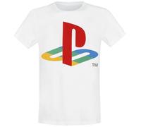 Playstation Homme T-Shirt Manches Courtes Blanc Regular/Coupe Standard