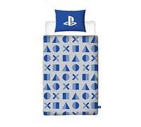 PlayStation Housse de couette officielle | Housse de couette réversible double face, taie d'oreiller incluse (lit simple)