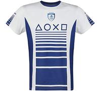 PlayStation - League Speed Hommes T-Shirt - Blanc, Tamaño:S