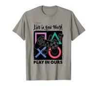 PlayStation Live in Your World Retro Controller Video Game T-Shirt