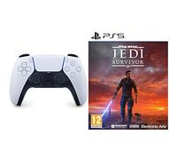 Playstation Manette 5 officielle USB DualSense Bicolore + Star Wars Jedi: Survivor PS5 Jeu Vidéo