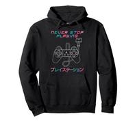 PlayStation Never Stop Playing Controller Kanji Video Game Sweat à Capuche