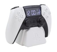 PlayStation Réveil PS5 Controller - Marchandise Sony Officielle, Réveil Digital Blanc avec Date, Cadeau pour Gamer, Décor de Chambre