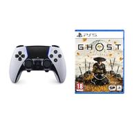 Playstation Sony Manette DualSense Edge Sans Fil Touches Arrière Joysticks Interchangeables Gâchettes Réglables PS5/PC Blanche Noire + Sony Ghost of Yōtei PS5