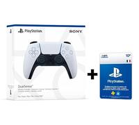Playstation Sony, Manette sans fil DualSense 5 + 10€ Carte Cadeau Compte PSN français uniquement [Code par Email]