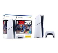 Playstation Sony, Pack Console 5 Édition Standard 1 To, Avec lecteur Blu-ray 4K, 1 Jeu Complet NBA 2K26 (Code), 1 Manette DualSense avec Retour Haptique et Gâchettes Adaptatives, Couleur : Blanche