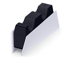 Playstation Sony, Station de Rechargement Officielle pour 2 Manettes DualSense de 5, Charge Rapide et Simultanée, Design Cliquable Facile, Libère les Ports USB de la Console, Couleur : Bicolore