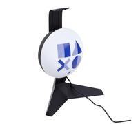 PlayStation Support casque lumineux Officiellement licencié, Porte-écouteurs pour setup de gamer, Cadeau pour gamers, Fonctionne à USB