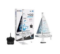 PLAYSTEM Voyager 400 - Voilier RC à énergie éolienne, Bleu - 66 cm