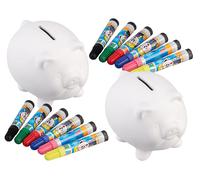 Playtastic 2 tirelires cochon en porcelaine personnalisables