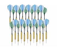 Playtastic 24 fléchettes en laiton avec pointes en acier