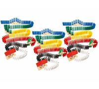 Playtastic 3 kits de dominos colorés 480 pièces