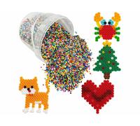 Playtastic 30 000 perles à repasser dans un seau - 22 couleurs