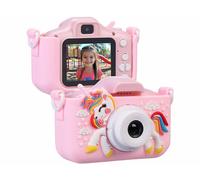 Playtastic Appareil photo pour enfant DV-55.kids 2 objectifs avec étui licorne rose