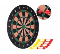 Playtastic Cible magnétique Ø 40 cm avec 12 fléchettes rouges et jaunes